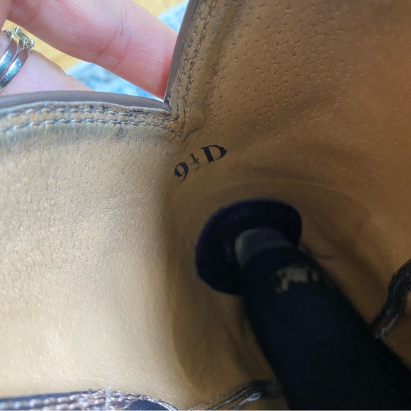 Ariat Brown Size 9.5 D Men Leather Work Western Square Toe Cowboy Boots - Picture 4 of 8